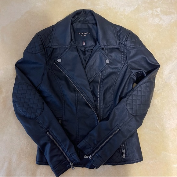 Celebrity pink faux leather jacket. - Picture 11 of 11